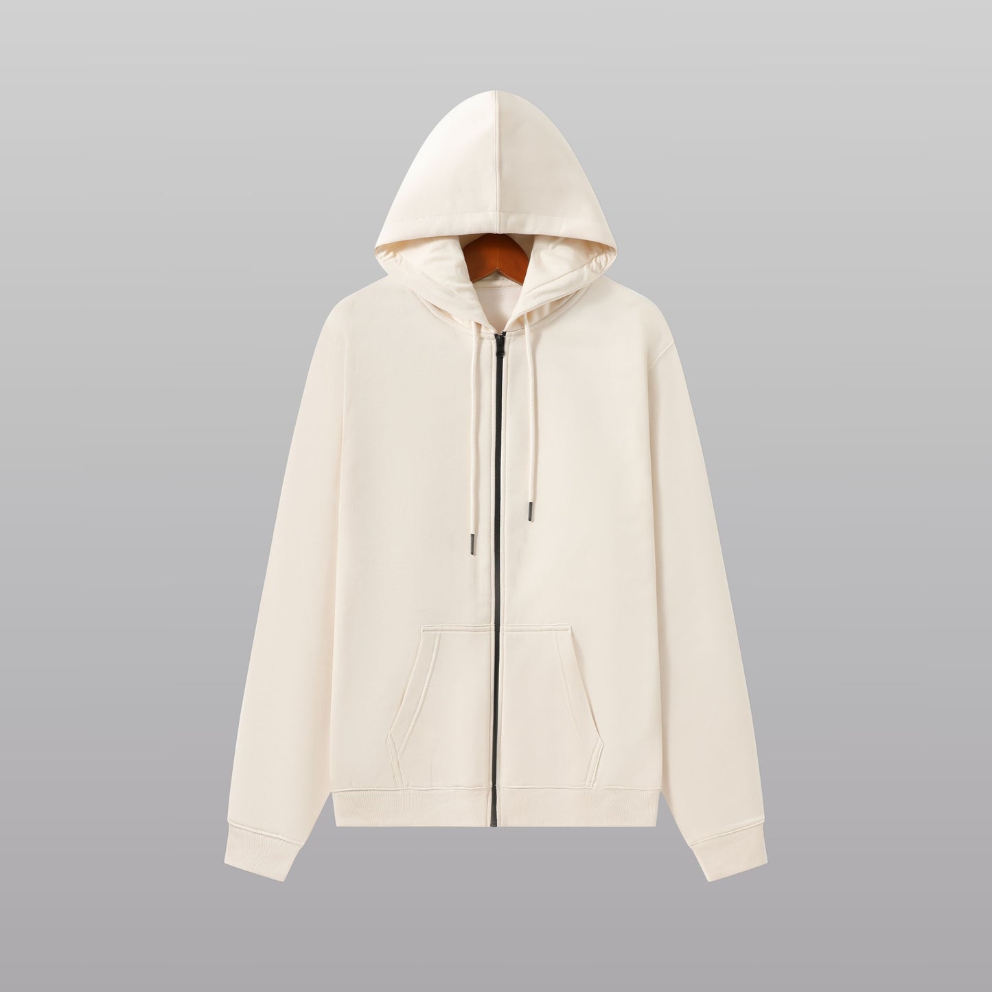 1801 LUXE ESSENTIAL FLEECE ZIPPER HOODIE