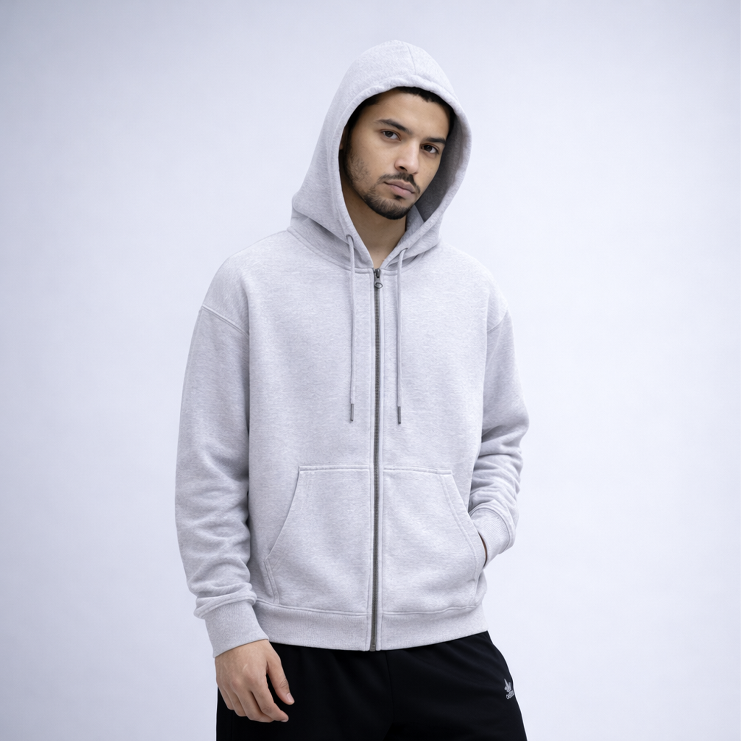 1801 LUXE ESSENTIAL FLEECE ZIPPER HOODIE
