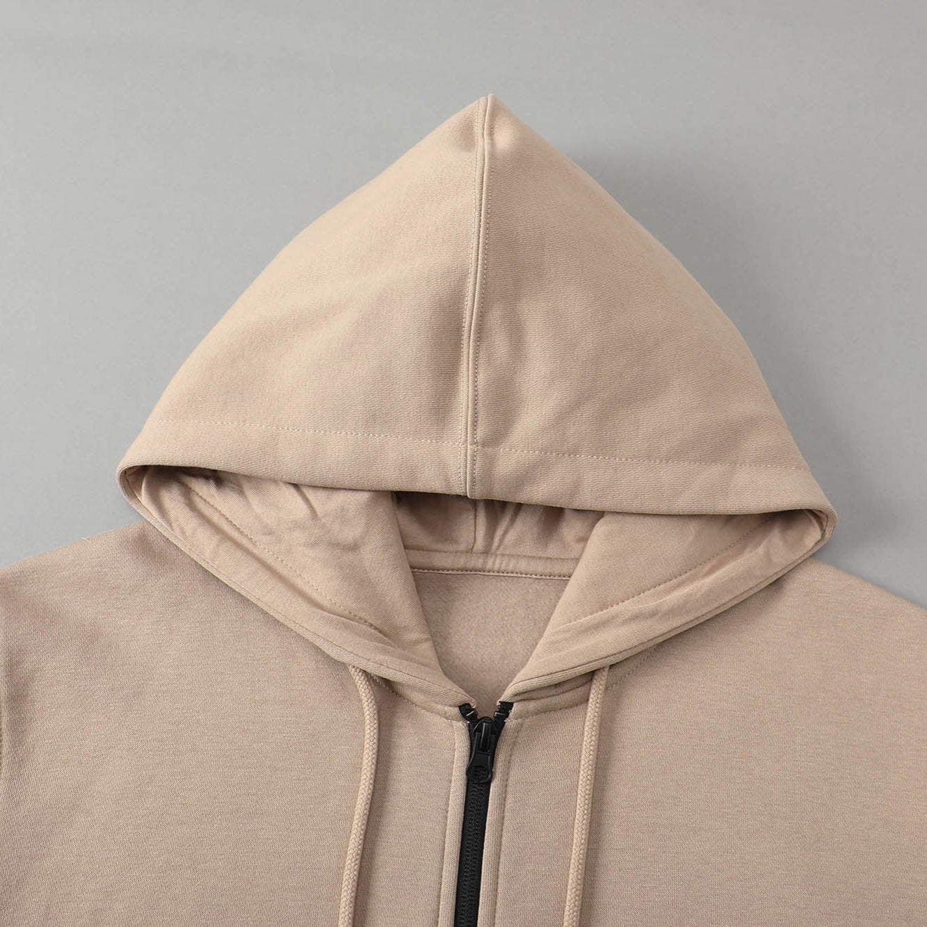 1801 LUXE ESSENTIAL FLEECE ZIPPER HOODIE