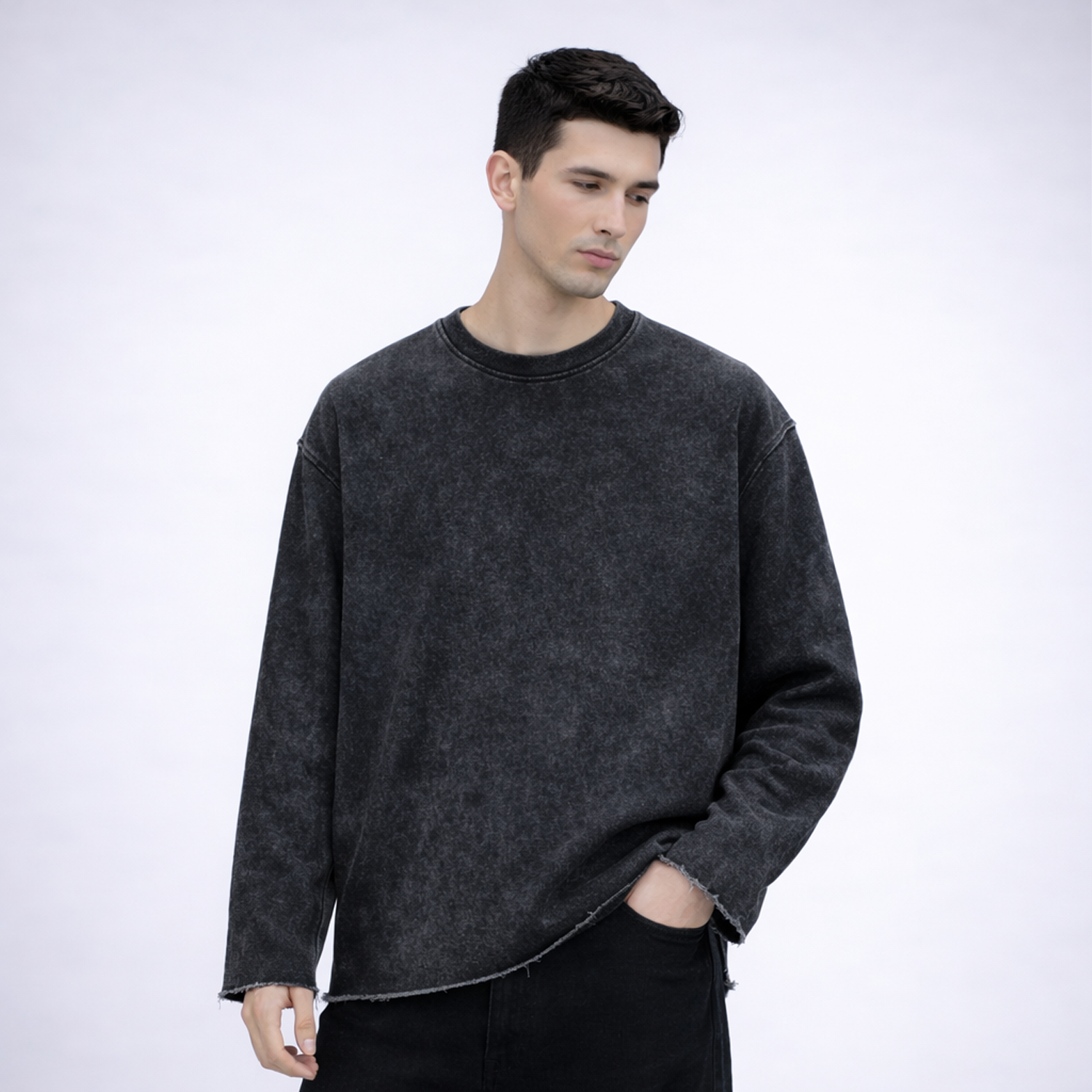 1704 ULTRA COMFORT CRPPED CREWNECK 1704 (new style #)