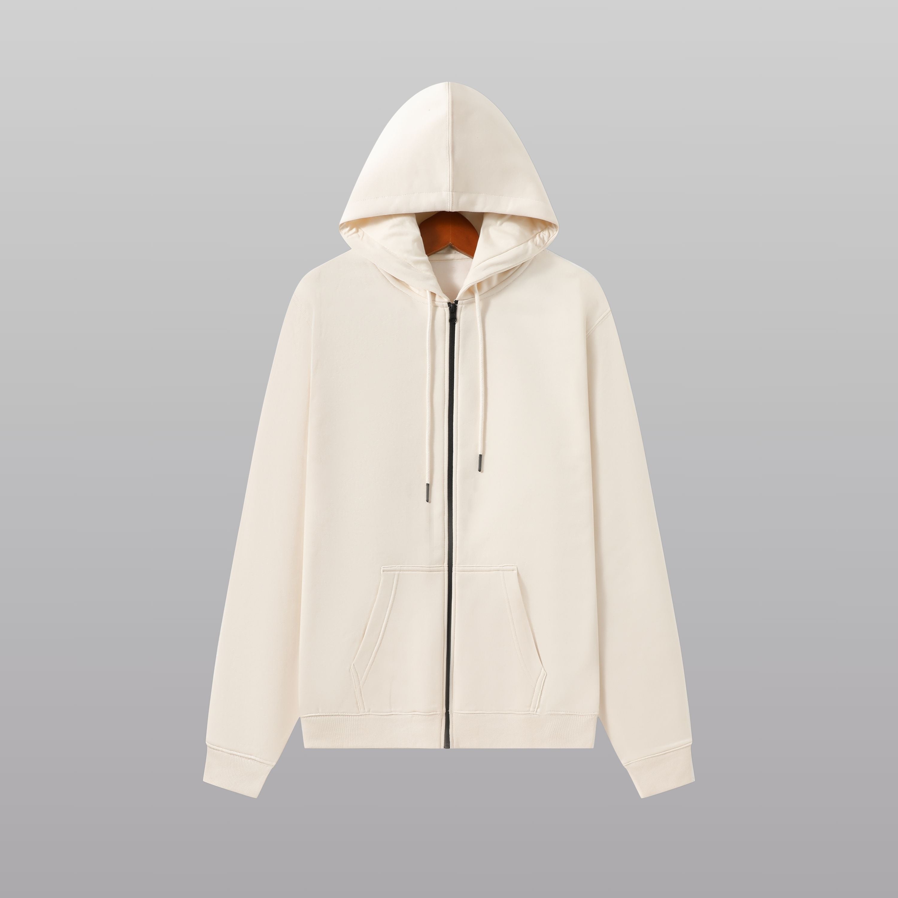 1801 LUXE ESSENTIAL FLEECE ZIPPER HOODIE
